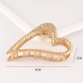 Bandeau fascia per capelli Korean Alloy Plating Hair Claw Golden Geometric Fashion Hairpin For Women Girl hair pin accessories